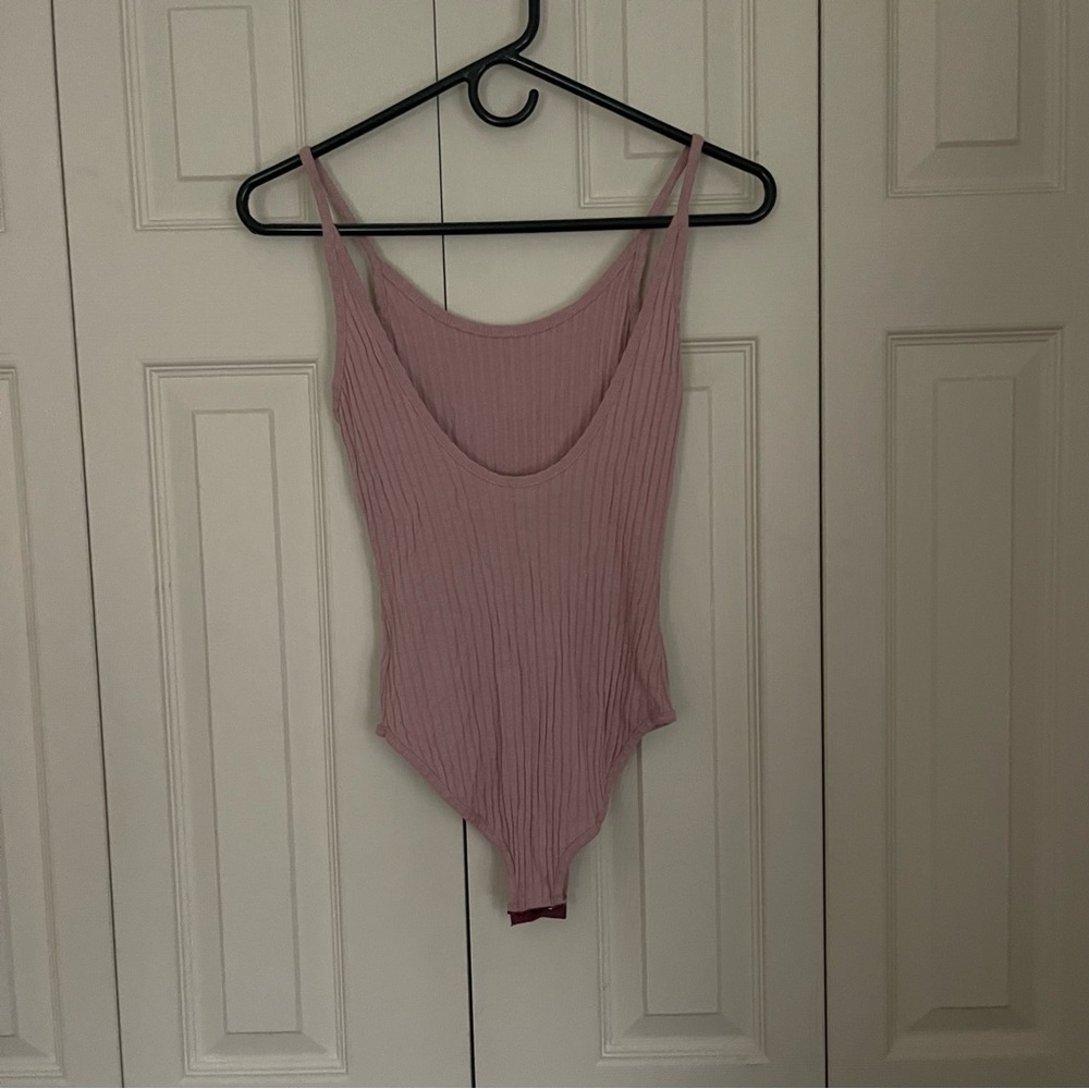 Pink Ribbed One Piece - Picture 3 of 3